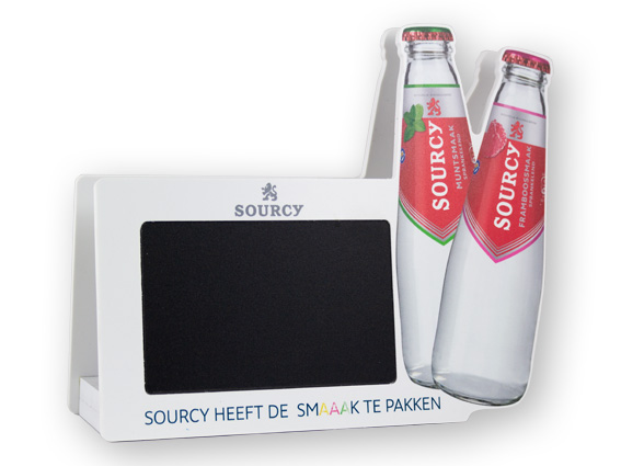 Tafeldisplay Sourcy met chalkboardfolie